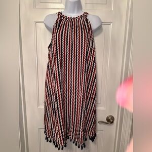 THML Boho Tassel Hem Dress โ Size M โ Halter Neck โ Boutique
